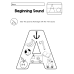 Alphabet Beginning Sound Activity Sheets (A-Z) | Toddler Phonics Sound Recognition Coloring Book | Early Literacy Morning Work Printable