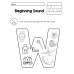 Alphabet Beginning Sound Activity Sheets (A-Z) | Toddler Phonics Sound Recognition Coloring Book | Early Literacy Morning Work Printable