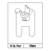 A to Z Alphabet Coloring Book Worksheets | Preschool Letter Recognition Activity Pages | Toddler Early Literacy Animal and Object Coloring Sheets Digital Download PDF