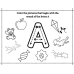 Trace Letter and Color the Beginning Sound Worksheet A-Z Printable PDF | Alphabet Activity for Preschool, Kindergarten & 1st Grade