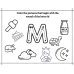 Trace Letter and Color the Beginning Sound Worksheet A-Z Printable PDF | Alphabet Activity for Preschool, Kindergarten & 1st Grade