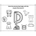 Trace Letter and Color the Beginning Sound Worksheet A-Z Printable PDF | Alphabet Activity for Preschool, Kindergarten & 1st Grade