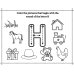 Trace Letter and Color the Beginning Sound Worksheet A-Z Printable PDF | Alphabet Activity for Preschool, Kindergarten & 1st Grade