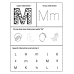 Color the Letter, Trace the Letter, Circle the Beginning Sound & Search the Letter Worksheet A-Z Printable PDF | Alphabet Activity for Preschool, Kindergarten & 1st Grade