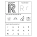 Color the Letter, Trace the Letter, Circle the Beginning Sound & Search the Letter Worksheet A-Z Printable PDF | Alphabet Activity for Preschool, Kindergarten & 1st Grade