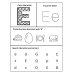Color the Letter, Trace the Letter, Circle the Beginning Sound & Search the Letter Worksheet A-Z Printable PDF | Alphabet Activity for Preschool, Kindergarten & 1st Grade