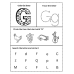 Color the Letter, Trace the Letter, Circle the Beginning Sound & Search the Letter Worksheet A-Z Printable PDF | Alphabet Activity for Preschool, Kindergarten & 1st Grade
