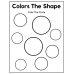 Color the Shape Worksheets for Preschool & Kindergarten Kids | Shape Coloring Activity