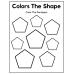 Color the Shape Worksheets for Preschool & Kindergarten Kids | Shape Coloring Activity