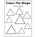 Color the Shape Worksheets for Preschool & Kindergarten Kids | Shape Coloring Activity