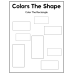 Color the Shape Worksheets for Preschool & Kindergarten Kids | Shape Coloring Activity