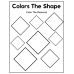 Color the Shape Worksheets for Preschool & Kindergarten Kids | Shape Coloring Activity