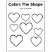 Color the Shape Worksheets for Preschool & Kindergarten Kids | Shape Coloring Activity