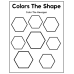 Color the Shape Worksheets for Preschool & Kindergarten Kids | Shape Coloring Activity