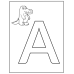 Alphabet Coloring Book A-Z | Word Worksheet for Preschool & Kindergarten Alphabet Learning Activities
