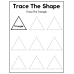 Trace the Shapes Worksheets | Shape Tracing Practice for Preschool & Kindergarten | Printable Early Learning Shape Activity Pages