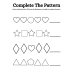 Complete the Pattern Activity Worksheet | Printable Pattern Practice for Kids