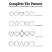 Complete the Pattern Activity Worksheet | Printable Pattern Practice for Kids