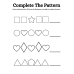 Complete the Pattern Activity Worksheet | Printable Pattern Practice for Kids