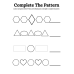Complete the Pattern Activity Worksheet | Printable Pattern Practice for Kids