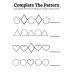 Complete the Pattern Activity Worksheet | Printable Pattern Practice for Kids