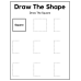 Draw the Shape Activity Worksheet | Fun Shape Practice for Children