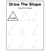 Draw the Shape Activity Worksheet | Fun Shape Practice for Children