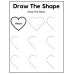 Draw the Shape Activity Worksheet | Fun Shape Practice for Children