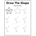 Draw the Shape Activity Worksheet | Fun Shape Practice for Children