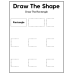 Draw the Shape Activity Worksheet | Fun Shape Practice for Children