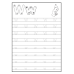 Letter Tracing Worksheets A Through Z Printable PDF | Alphabet Handwriting Practice for 1st Grade Preschool & Kindergarten