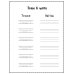 Trace & Write Worksheet | Letter Tracing and Word Writing Practice
