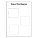 Trace the Shapes Worksheet | Printable Shape Tracing Practice for Kids