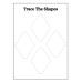 Trace the Shapes Worksheet | Printable Shape Tracing Practice for Kids