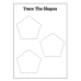 Trace the Shapes Worksheet | Printable Shape Tracing Practice for Kids