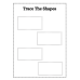 Trace the Shapes Worksheet | Printable Shape Tracing Practice for Kids