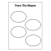 Trace the Shapes Worksheet | Printable Shape Tracing Practice for Kids