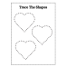 Trace the Shapes Worksheet | Printable Shape Tracing Practice for Kids