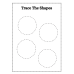 Trace the Shapes Worksheet | Printable Shape Tracing Practice for Kids