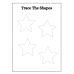 Trace the Shapes Worksheet | Printable Shape Tracing Practice for Kids