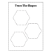 Trace the Shapes Worksheet | Printable Shape Tracing Practice for Kids