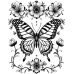Butterfly Coloring Pages Set of 10 | Printable Coloring Pages Set 1