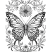 Butterfly Coloring Pages Set of 10 | Printable Coloring Pages Set 2