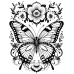 Butterfly Coloring Pages Set of 10 | Printable Coloring Pages Set 2