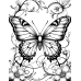 Butterfly Coloring Pages Set of 10 | Printable Coloring Pages Set 3