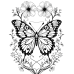 Butterfly Coloring Pages Set of 10 | Printable Coloring Pages Set 3