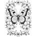 Butterfly Coloring Pages Set of 10 | Printable Coloring Pages Set 4