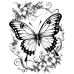 Butterfly Coloring Pages Set of 10 | Printable Coloring Pages Set 4