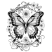 Butterfly Coloring Pages Set of 10 | Printable Coloring Pages Set 4