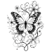 Butterfly Coloring Pages Set of 10 | Printable Coloring Pages Set 6